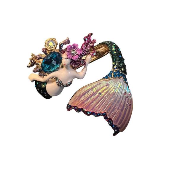 Betsy Johnson NWT mermaid cuff bracelet - Picture 7 of 8